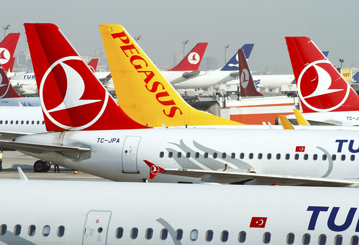 Pegasus airlines and Turkish airlines